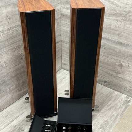 Wharfedale Aura 3 Floorstanding Speakers Walnut Grade B (small scratch, no feet)