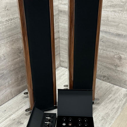 Wharfedale Aura 3 Floorstanding Speakers Walnut Grade B (small scratch, no feet)