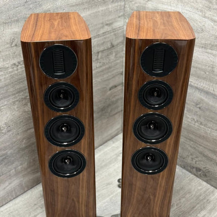 Wharfedale Aura 3 Floorstanding Speakers Walnut Grade B (small scratch, no feet)